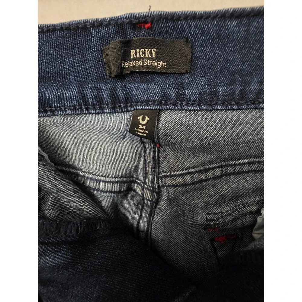 True Religion Ricky SN FlapStraight  Style 700642 Medium Rustic Barn Wash 34x32